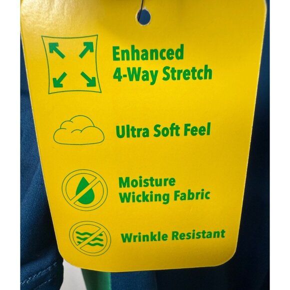 NWT Tipsy Elves Men's Small Green Blue Birdie Little Secrets‎ Golf Polo Stretch - Picture 5 of 8